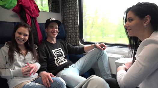 Teenagers fuck on train | Czech Couples 26
