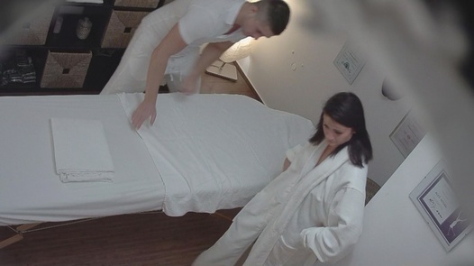 Brunette fucks the masseuse 2 | Czech Massage 9