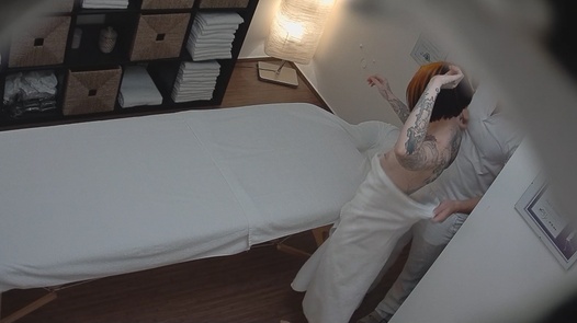 Tattooed redhead fucked during the massage |  
	72 
