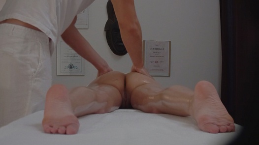 Busty model on a massage |  
	193 
