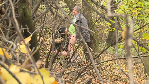 11. Download full pics of Nympho rides a grandpa in bushes from czechexperiment.com