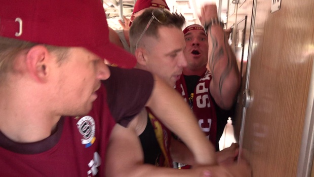 3. Download full pics of Football gangbang on a train from czechgangbang.com