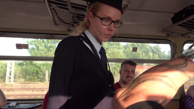 2. Download full pics of Train conductor fucked hard from czechgangbang.com