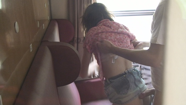 2. Download full pics of Train Trash – Young Couple Raw and Exposed from czechsnooper.com