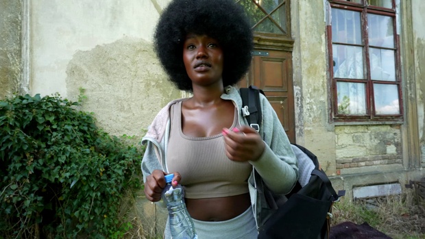 3. Download full pics of Quickie with Busty Black Girl from czechstreets.com