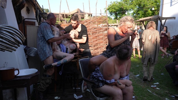 8. Download full pics of Orgy Over the Shaved Head from perversefamily.com