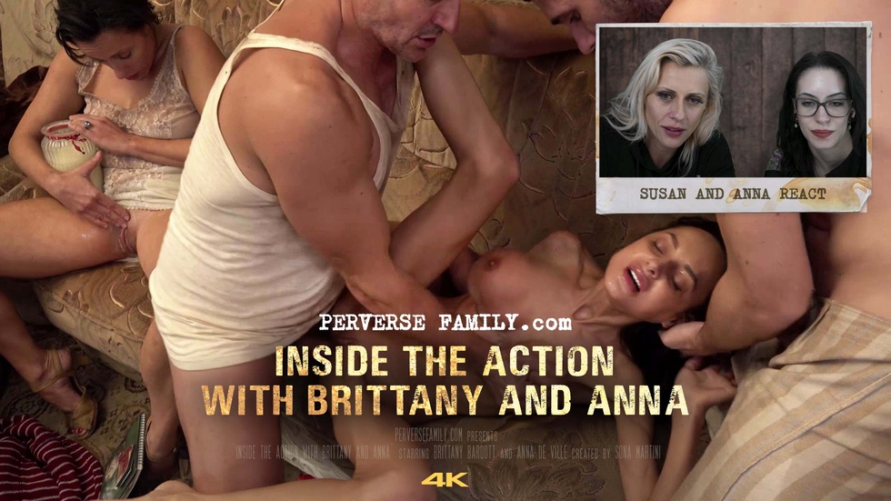 English Porn Captions English Anna - Perverse Family 41: Inside the Action with Brittany and Anna