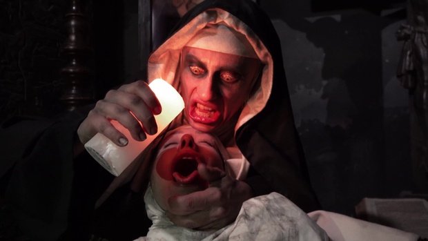 7. Download full pics of Damned Nun from horrorporn.com